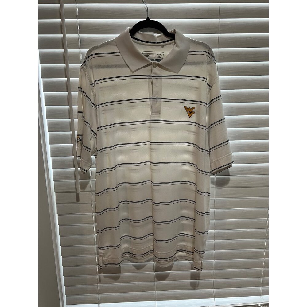 Cutter&Buck West Virginia Mountaineers Polo‎ Shirt - Size L
